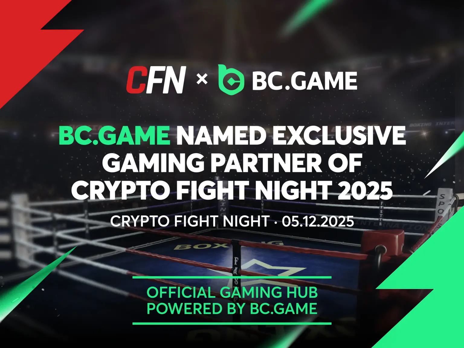 BC.GAME Crypto Fight Night 2025 Partnership Announced
