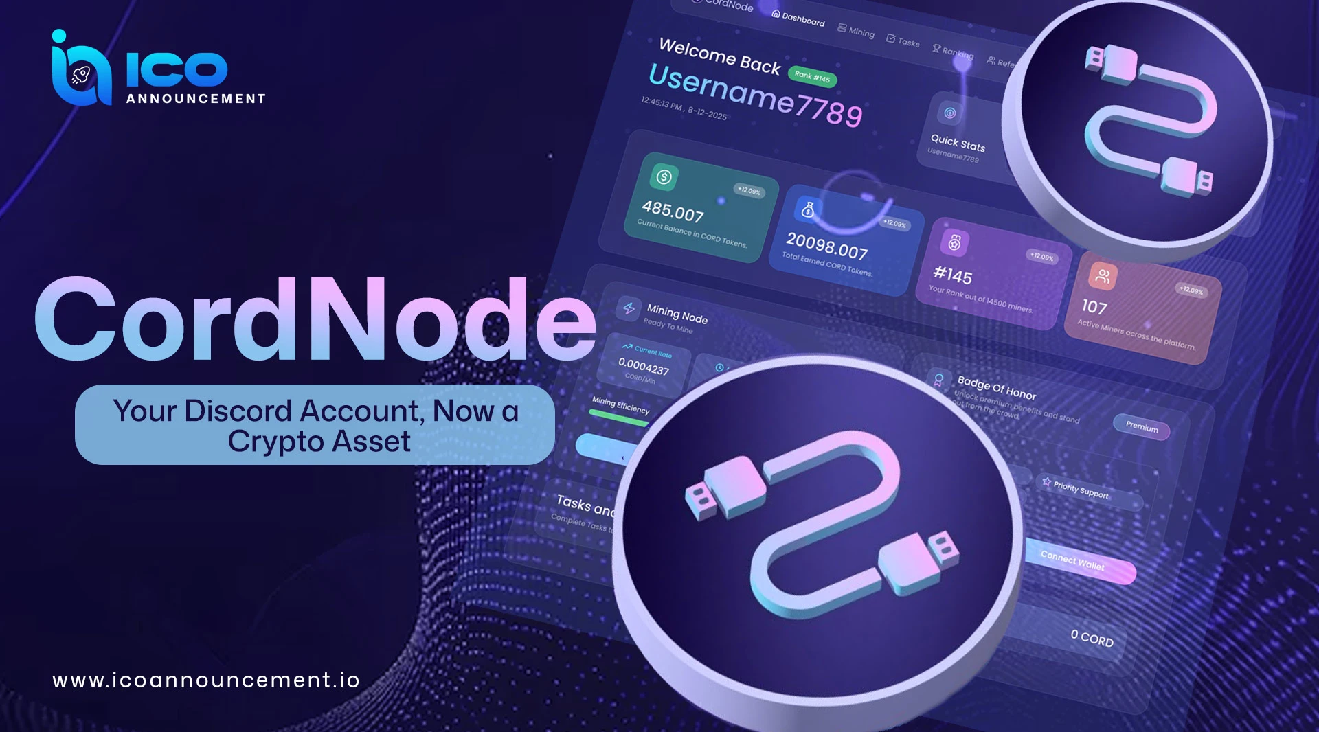 The CordNode Crypto Project and Native CORD Token Full Overview