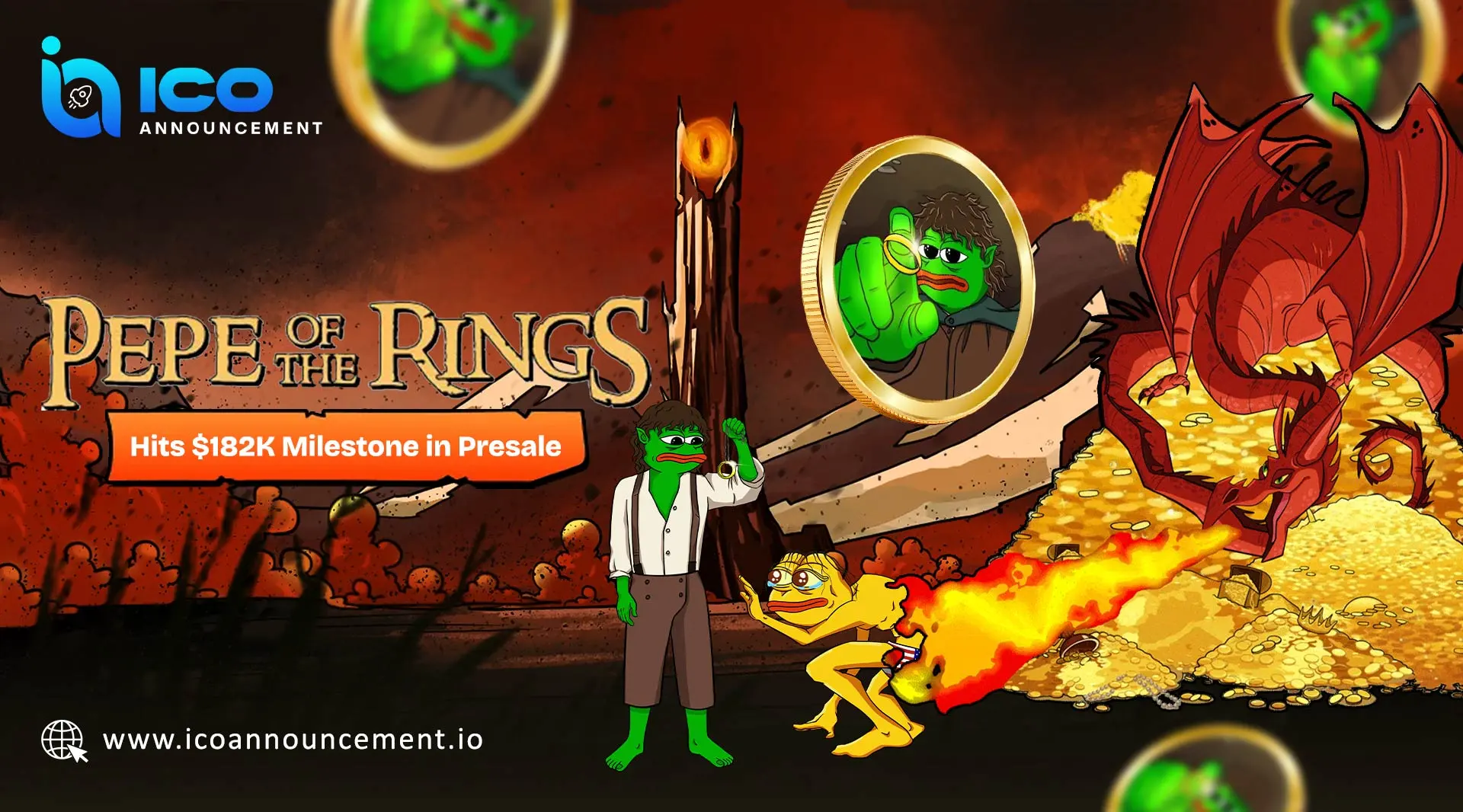 Pepe of The Rings Presale Gains Hype as Listings and Price Surge