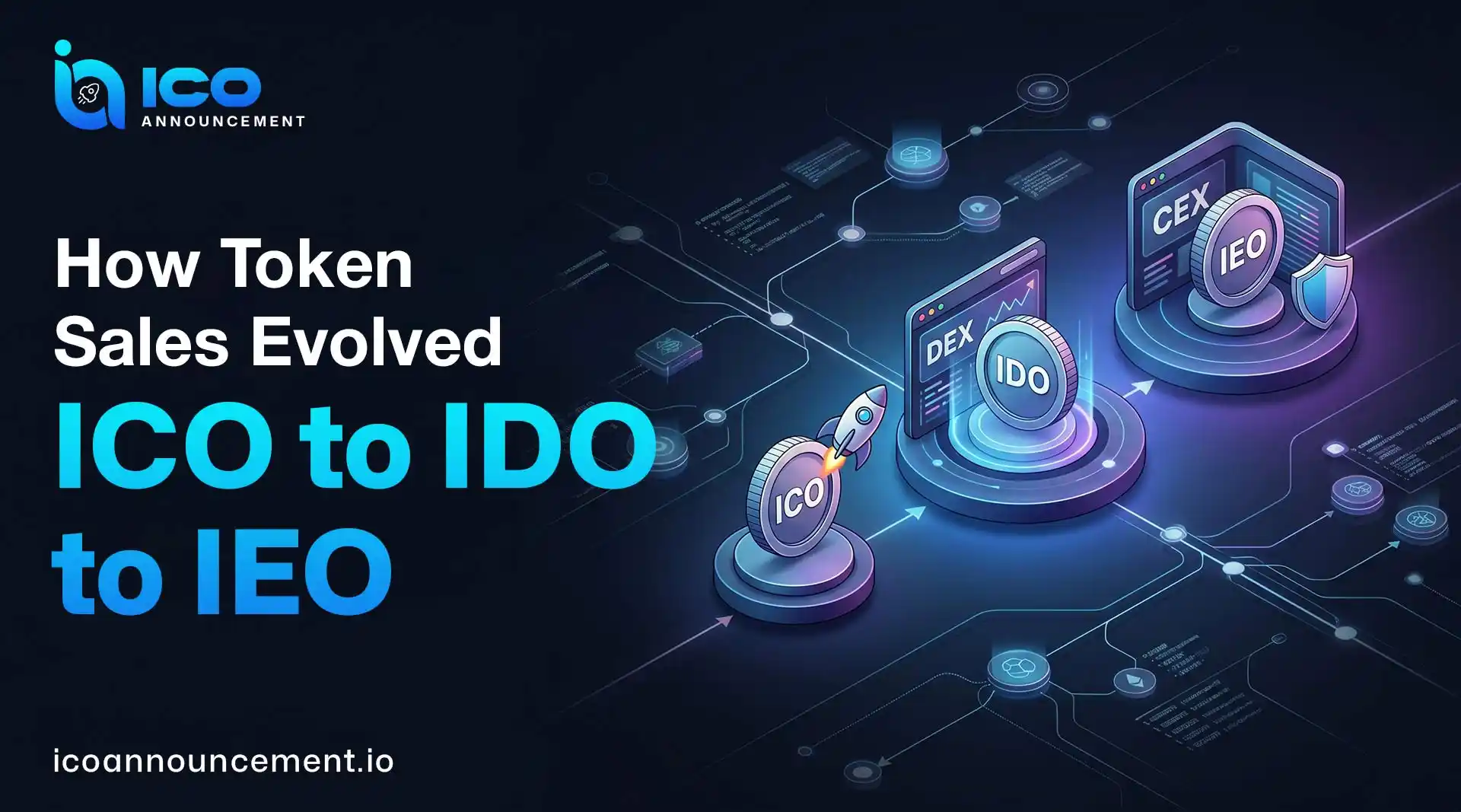 How Token Sales Evolved: From ICO to IDO to IEO in Crypto