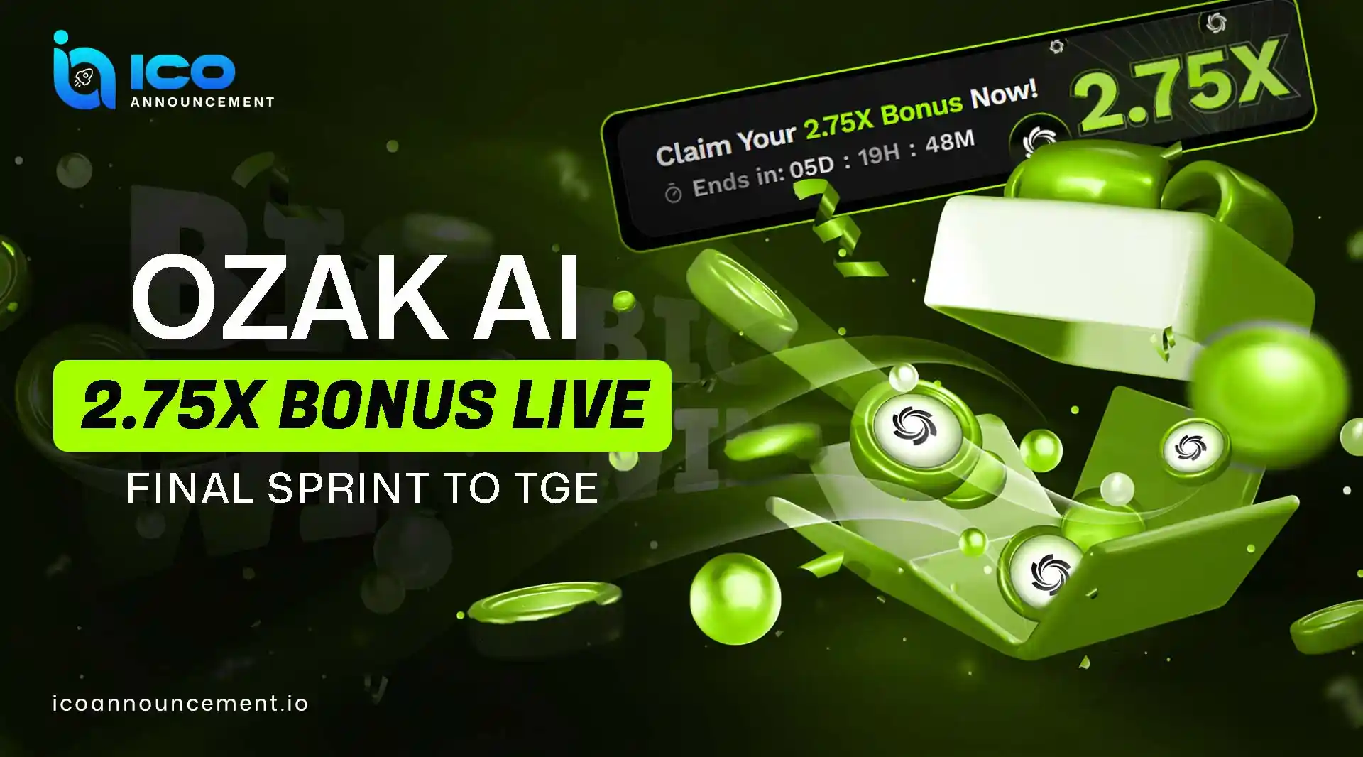 Ozak AI Presale Enters Final Stage With 2.75x Bonus Offer