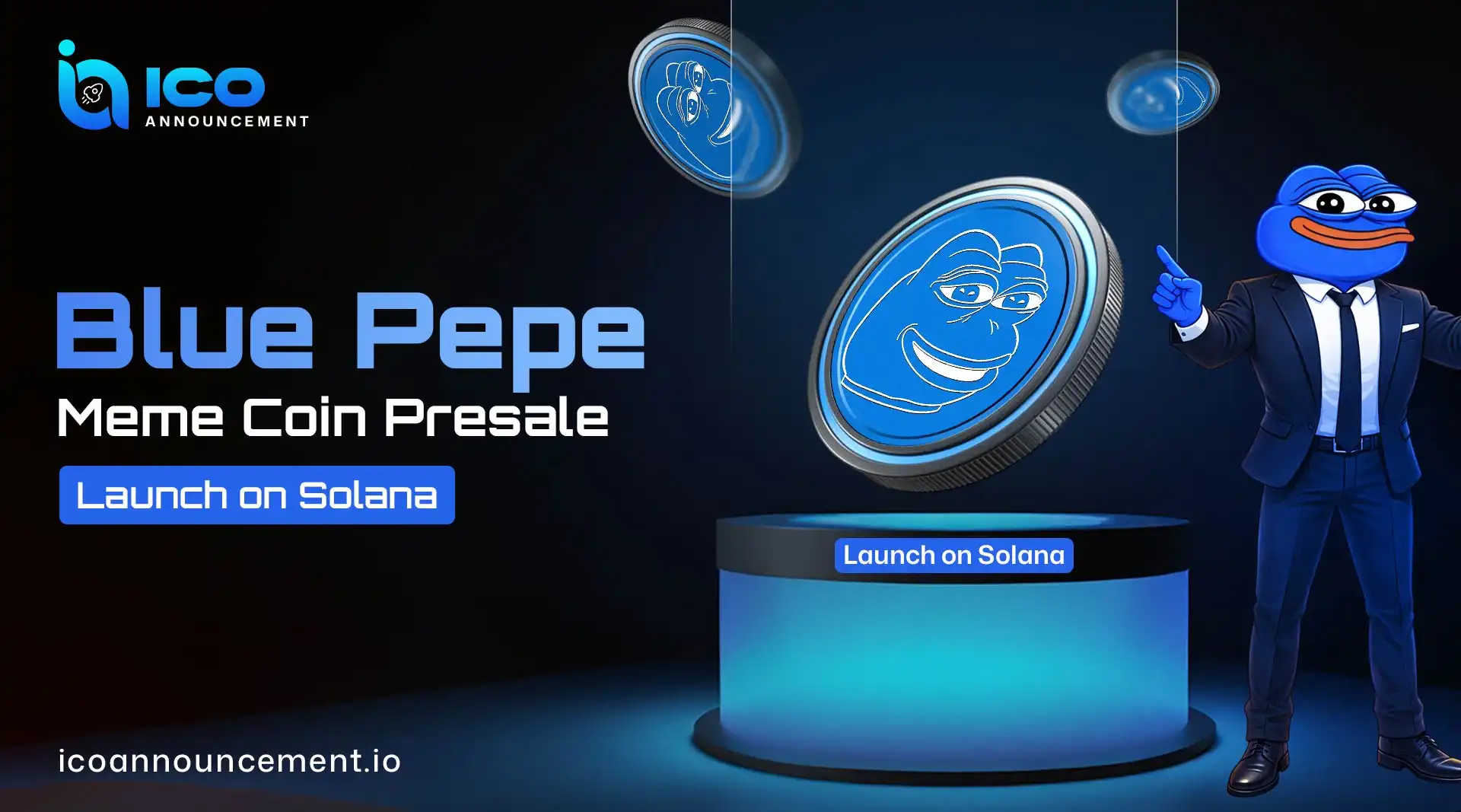 Blue Pepe Presale: Early $BPEPE Token Launch on Solana Chain