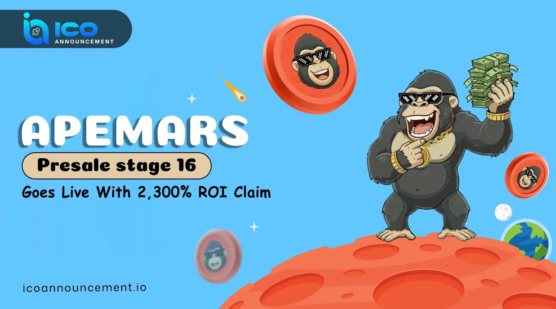 Ape Mars Presale Stage 16 Boosts Strong ROI Attention