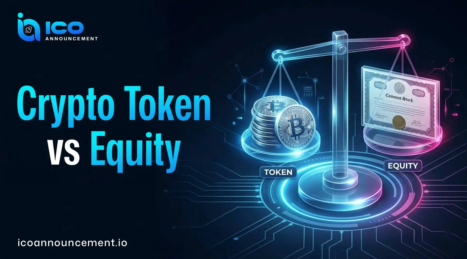 Crypto Token vs Equity: Investment Comparison Explained