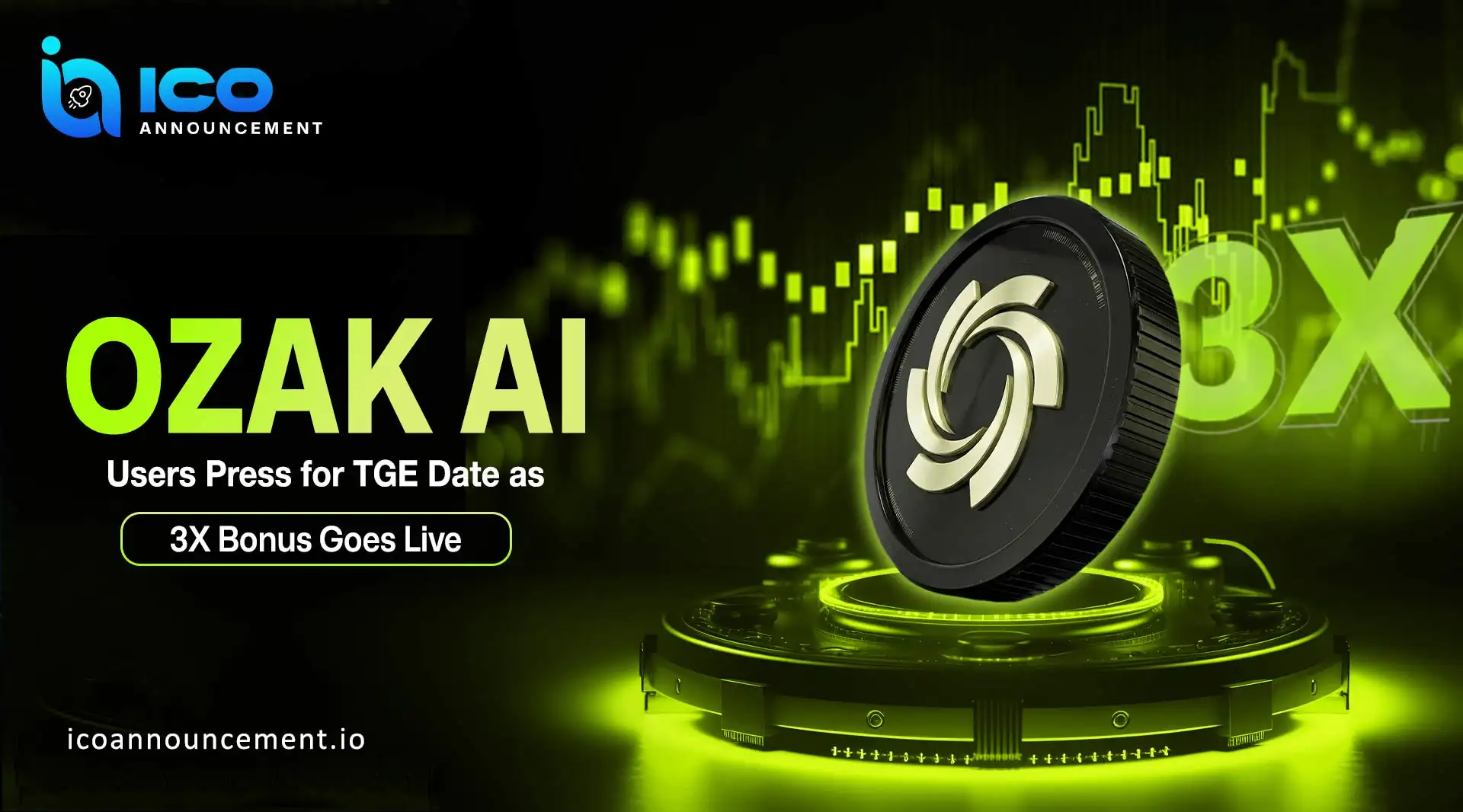 Ozak AI Presale: Claim Your 3X Bonus Reward Before TGE