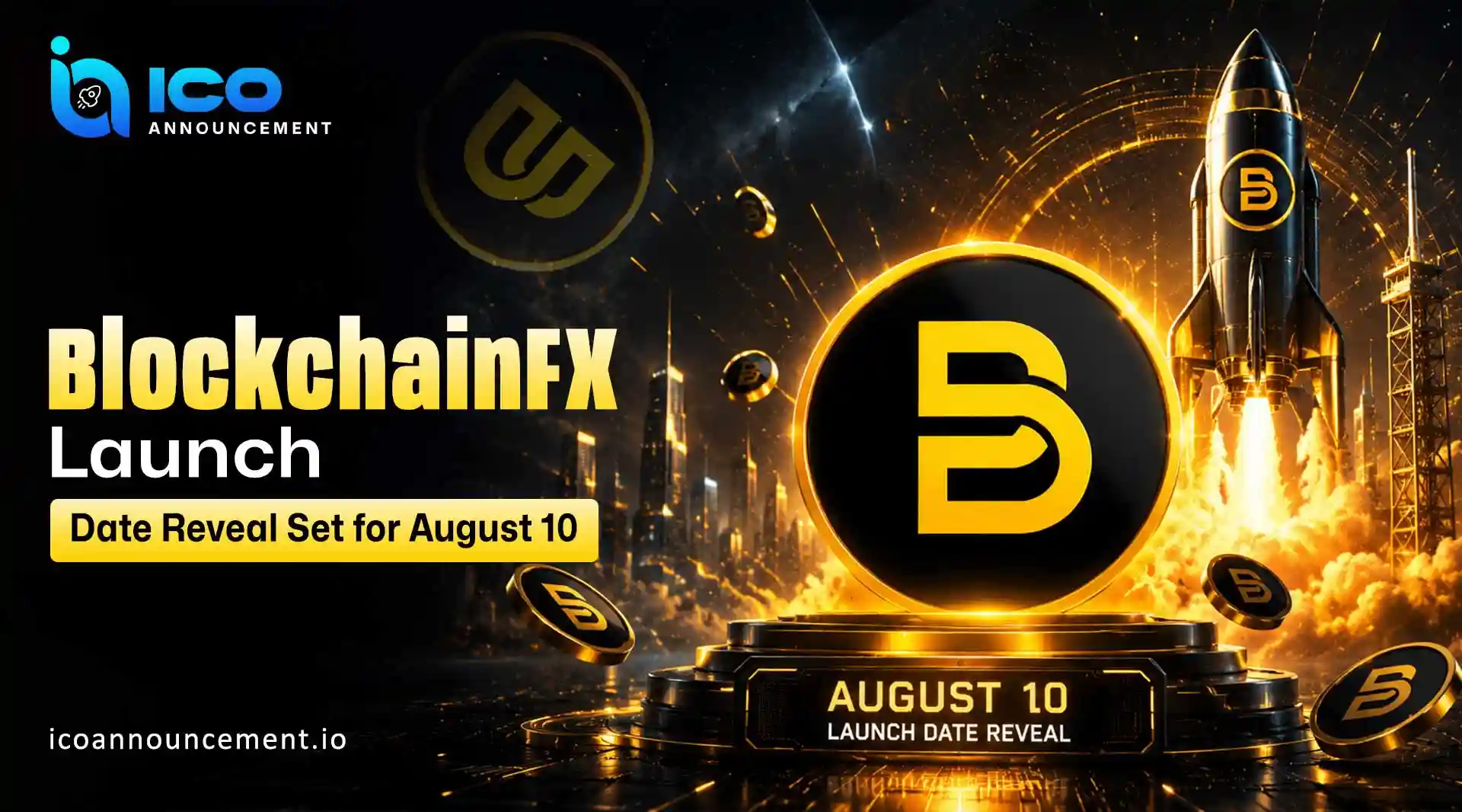BlockchainFX Launch Date: Reveal Set for August 10