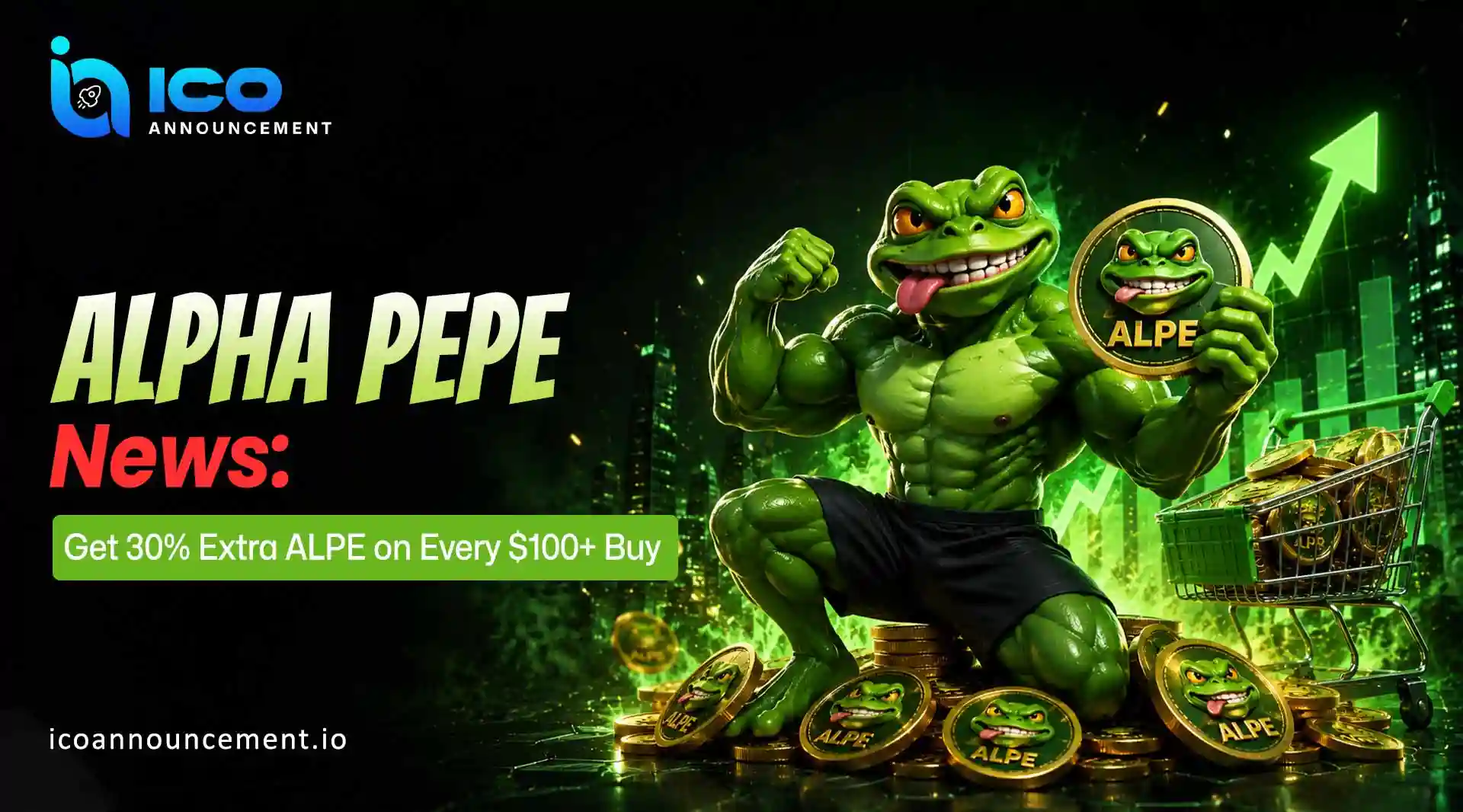 Alpha Pepe News: FINAL30 Bonus Gives 30% Extra ALPE Tokens
