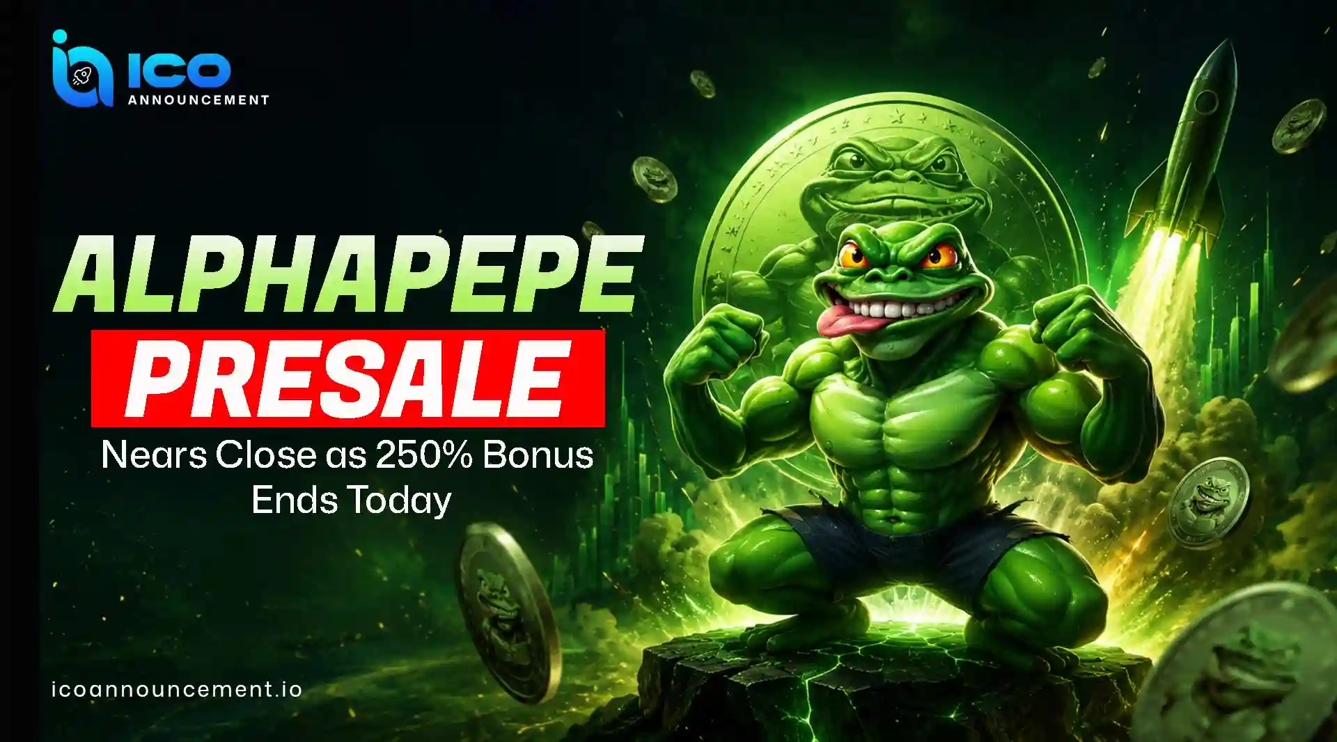 AlphaPepe Presale End Near as 250% Bonus Round Ends Today?