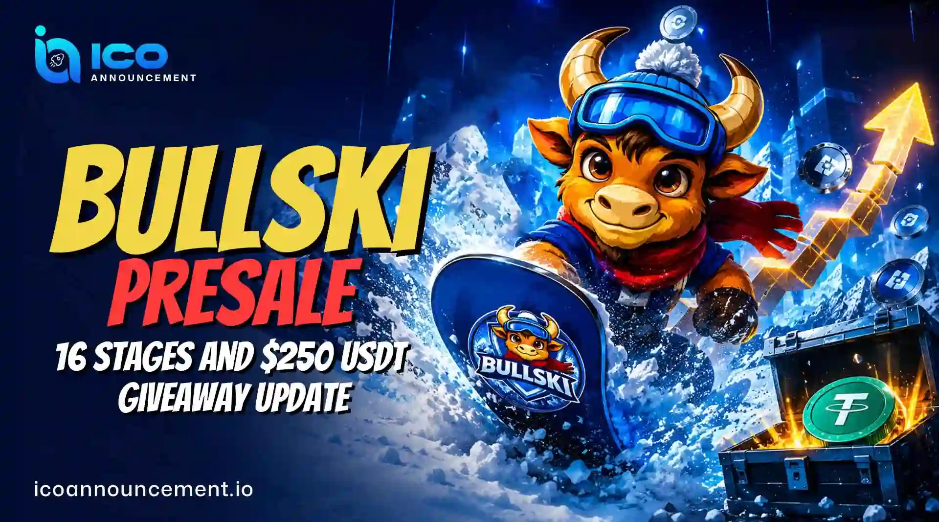 Bullski Presale: Stages, How to Buy, and $250 USDT Giveaway