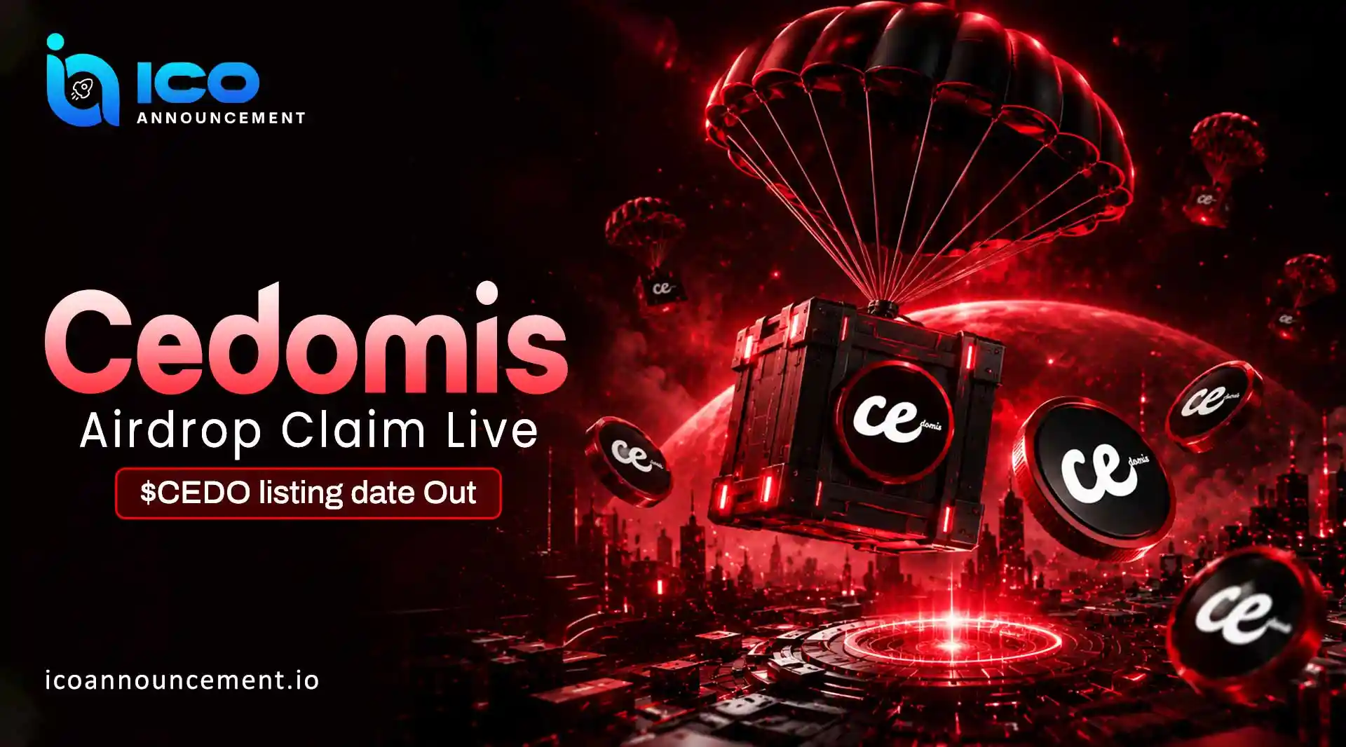 Cedomis Airdrop claim is live as $CEDO Listing Date Is Out