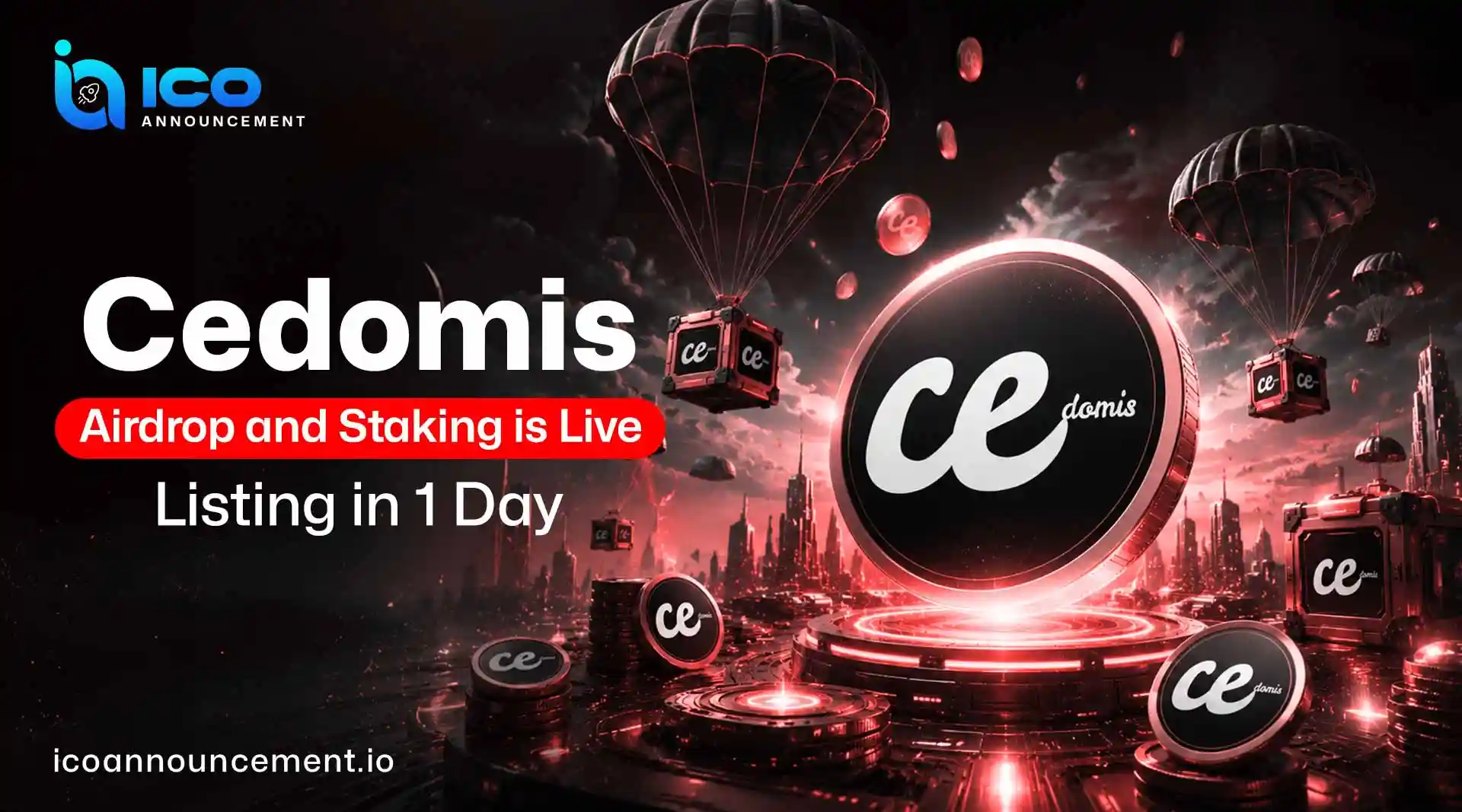 Cedomis Airdrop and Staking Live Ahead of $CEDO Listing