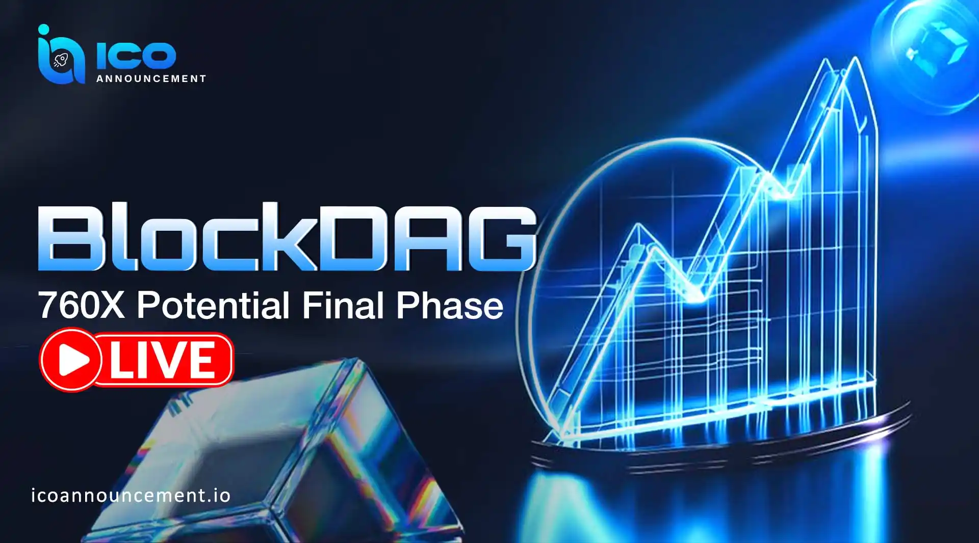 BlockDAG Launch Date Shows 760X Growth & $0.0005 Price