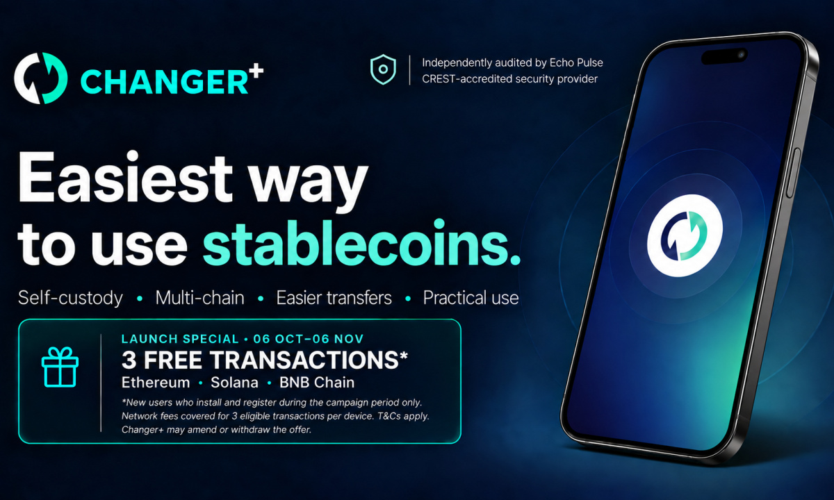 Changer+ Launches Stablecoin-First Self-Custo ...