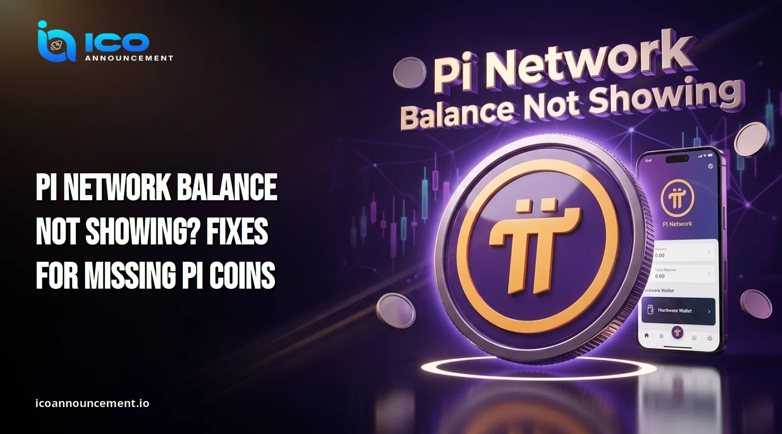 Pi Network balance not showing on app screens 