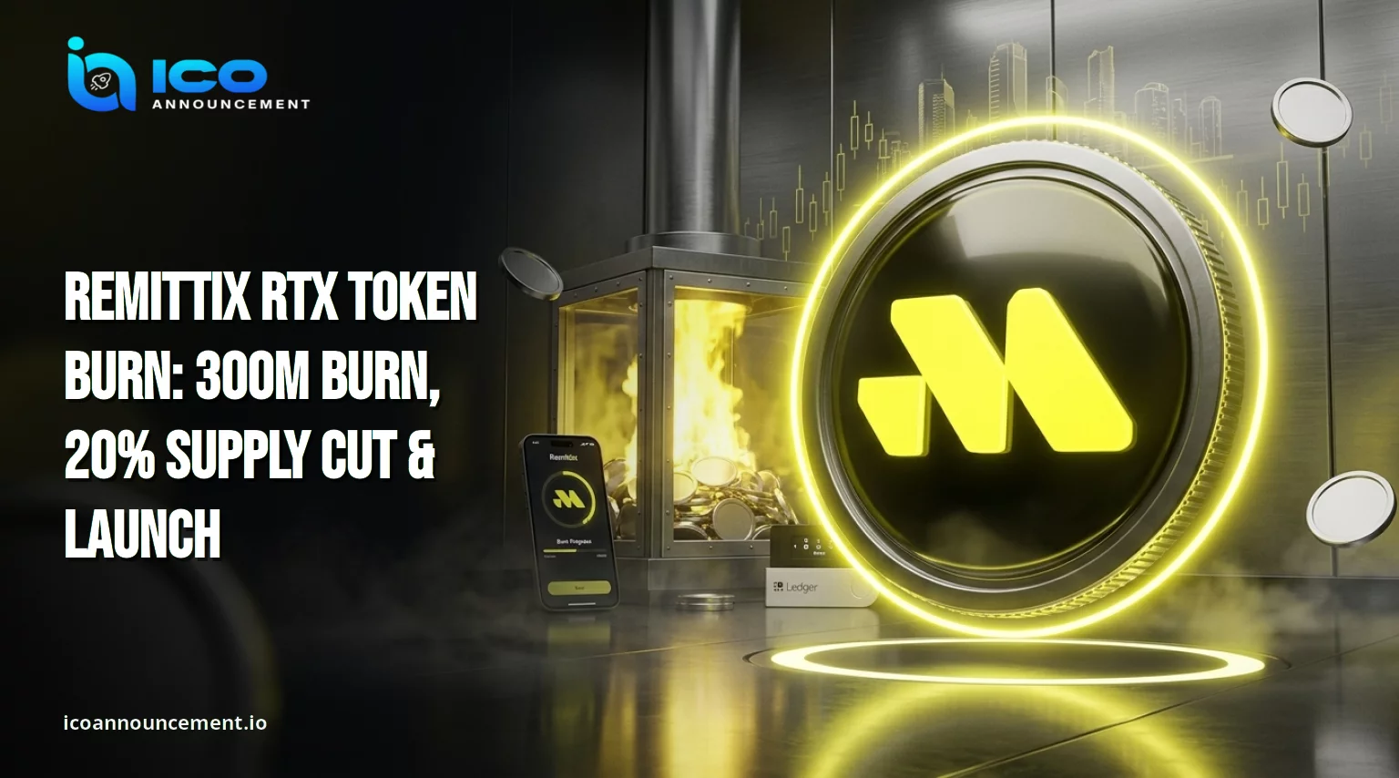 Remittix RTX Token Burn: 300M Burn & 20% Supply Cut