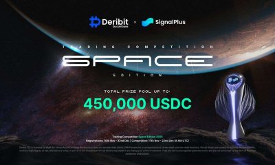 Deribit Trading Competition Announces $450K Prize Pool