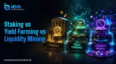 Staking vs Yield Farming vs Liquidity Mining: Key Difference