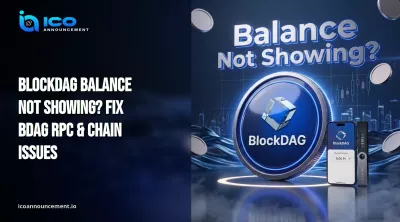 BlockDAG balance not showing in a BDAG wallet
