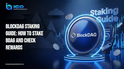 BlockDAG staking dashboard with BDAG rewards.