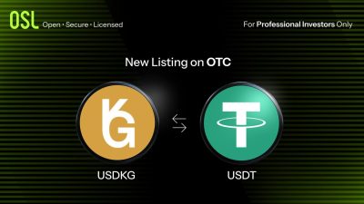 OSL Lists State-Supervised Gold-Backed Stablecoin USDKG in Asia